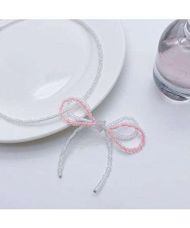 Silay Lian Xue Elegant Pink Loop & Star Necklace | Handmade Celbrebest Chain Jewelry for Women & Girls - Stylish Accessory - Buy Online on GoSupps.com