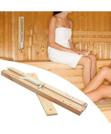 Fiacvrs 15-Minute Sauna Hourglass - Heat Resistant Wooden Timer for Perfect Relaxation - Buy Online on GoSupps.com