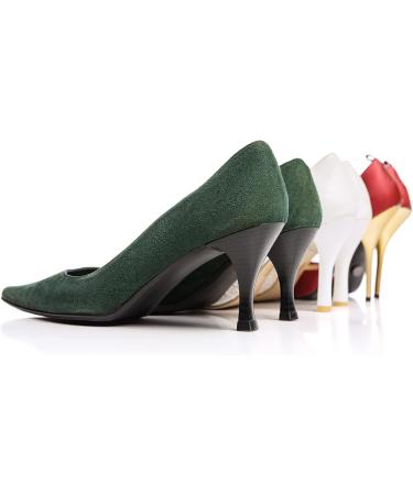 HARFINGTON 3 Pairs TPU Kitten Heel Tips - Transparent Replacement Caps for Women's High Heels - 3mm Pin 16mm Square Heel Repair - Buy Online on GoSupps.com