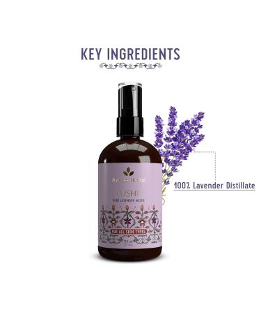Avi-Mee Pure Lavender Water - Soothes Skin Fights Acne & Relaxes Mind | Lavender Oil | 3.71 Fl Oz | International Shipping Available - Buy Online on GoSupps.com