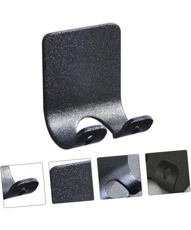 Osaladi 12-Pc Razor-Free Bathroom Hooks | Decorative Wall Hook for Cabinets | Child-Safe Aluminum | Black | Efficient Space-Saving Solution - Buy Online on GoSupps.com