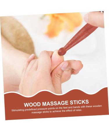 Clispeed 12 STK Acupressure Stick - Manual Massage Device for Foot & Neck Relief - Wood Massage Rod for Home Use - Buy Online on GoSupps.com