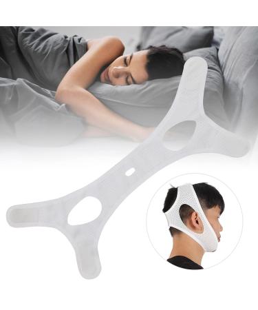 Anti Snoring Chin Strap for Women - Breathable Chin Rest for Summer Sleep in Bedroom - White - Buy Online on GoSupps.com