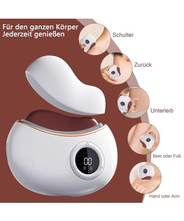 Buy Premium Gua Sha Facial Tools | Electric Massager with 9 Heated Stages for Swelling & Fold Reduction | Red Stone - Buy Online on GoSupps.com