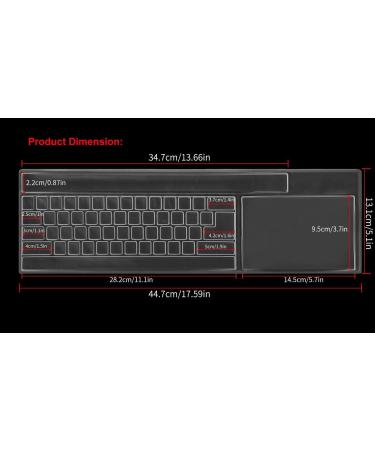 Universal Anti-Dust Keyboard Cover Protector Skin for PC Computer 104/107 Keys Standard Desktop Keyboard Reusable Waterproof Keyboard Cover Transparent - Buy Online on GoSupps.com