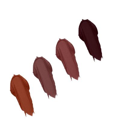 4Pcs Semi-Matte Nude Lipstick Set - Long Lasting Waterproof & Pigmented Velvet Finish for Women | Ideal Neutral Lip Makeup - Buy Online on GoSupps.com