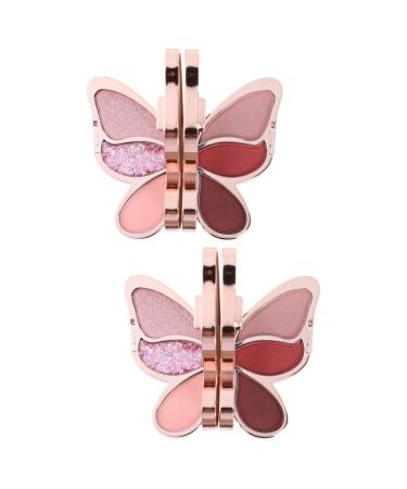 FRCOLOR 2 Pcs Eyeshadow Palette Glitter Eyeshadow Girl Eye Shadow Girl Cosmetic Accessories Multifunction 1 count (Pack of 1) As Shown 4x2pcs