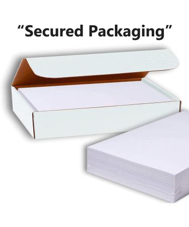 Hamilco White Cardstock 5 x 7 Blank Heavy Weight 120 lb Cover - 100 Pack - Buy Online on GoSupps.com
