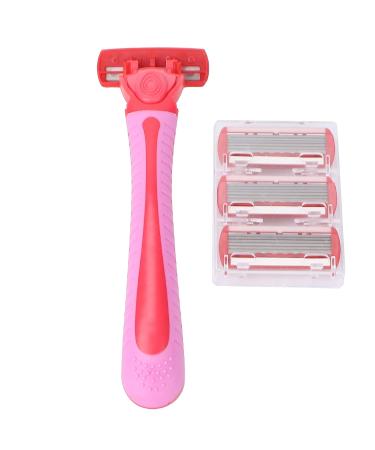 Buy Women's Skin Shaver with Elastic Sensor Blade | Red Reusable Razors for Smooth Legs - International Shipping Available - Buy Online on GoSupps.com