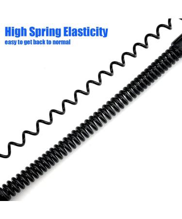 6 Pieces Spiral Keychain with Carabiner - Extendable Anti-Lost Spring Rope for Fishing Camping Hunting & Keys | International Shipping - Buy Online on GoSupps.com