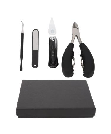 YAOGOHUA Professional Manicure Set High Hardness Wear Resistant 4 in 1 Portable Travel Stainless Steel Manicure Set for Home