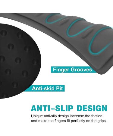 TRELC Antislip Bike Handlebar Grips Protector - Black+Grey | for Mountain, Road, Folding Bikes - Buy Online on GoSupps.com
