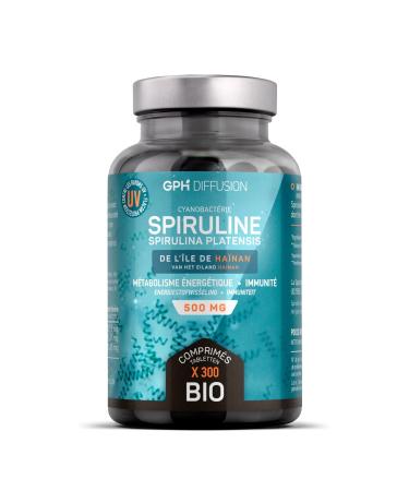 Spirulina/Spirulina Bio 500mg - 300 Tablets - Energy Metabolism - Immune System