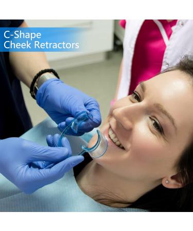 Buy Cheek Retractor Mouth Opener - C-Shape Dental Tool for Teeth Whitening & Party Games - 10 Blue Pieces | International Shipping Available - Buy Online on GoSupps.com