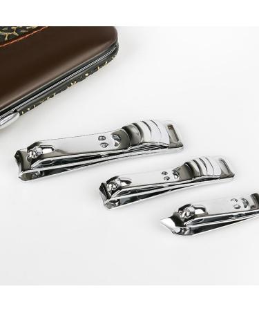 Nail Clipper Set 12-piece Large Nail Scissors Set Home Manicure Tools Suitable for Travel and Beauty Portable Travel Beauty Kit Nail Trimming Kit(03) - Buy Online on GoSupps.com