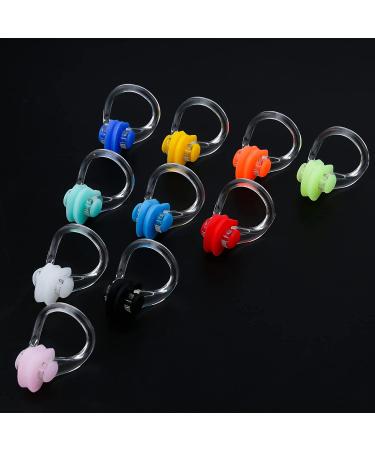 SAVITA Swimming Nose Clip for Kids and Adults - Waterproof Silica Gel - Multi-Color Box Set (10 Colors) - Buy Online on GoSupps.com