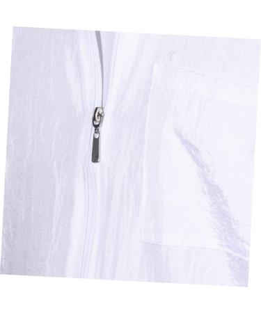 Ipetboom 1pc Salon Robes Smock Waetrproof Work Clothes Mens Overalls Hair Salon Clothes Jackets for Women Fashion Short Sleeve Jacket for Women Mens Jackets Print White Clothing - Buy Online on GoSupps.com