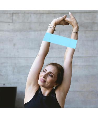 HANABASS Yoga Resistance Bands - Elastic Exercise & Rehab Tension Bands for Pilates & Strength Training - Sky Blue - Buy Online on GoSupps.com