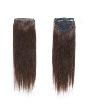 14 Dark Brown Human Hair Clip-In Extensions - 2 Pieces, 50g Total - Straight Hairpiece - 25g/pc - Pack of 1 - Buy Online on GoSupps.com