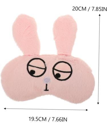 Didiseaon Pink Plush Blindfold Sleep Mask - Comfortable & Stylish Eye Cover for Restful Sleep - Buy Online on GoSupps.com