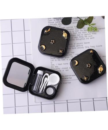 KOMBIUDA Colored Contact Lens Case Set - Lens Case Hold Package with Mirror Box - International Shipping Available - Buy Online on GoSupps.com