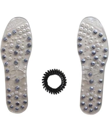 Magnetic Massage Insoles for Men & Women | Acupressure Shoe Inserts for Weight Loss & Circulation | Breathable & Deodorant - Size 39-40 - Buy Online on GoSupps.com