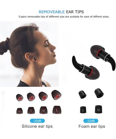 Noise Cancelling Earplugs for Sleeping | Super Soft Reusable Silicone | 32 dB Noise Reduction for Sleep Snoring Concerts & Work - Buy Online on GoSupps.com