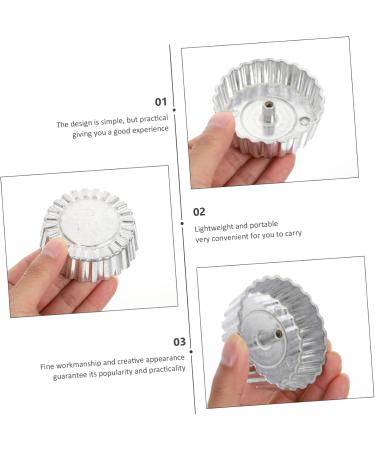 PRETYZOOM Oil Pier Mold Non Stick Fry Pan Griddle Kitchen Frying Moulds Dough Fried Mold Stamp Shrimp Cakes 6.8X6.8X2CM Silver - Buy Online on GoSupps.com