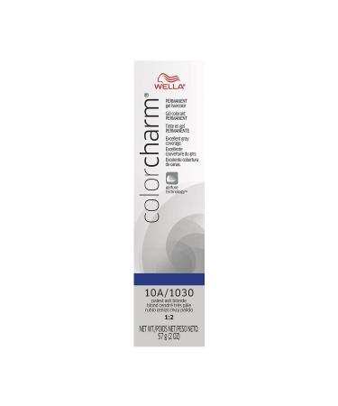 Wella ColorCharm Permanent Gel Haircolor  With Long Lasting Gelfuse  Technology  For Gray Coverage  Brown Tones 10A Palest Ash Blonde 1