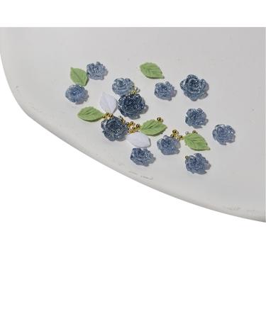 3D Flower Nail Art Leaf Nail Steel Beads Nail Resin Nail Art Decoration Jewelry Making 3D Flower Nail Art Steel Beads Nail Leaf Nail for Women