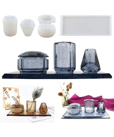 4Pcs Silicone Molds for Bathroom Accessories - Resin Casting Molds for Diffuser Toothbrush & Cup Set - Buy Online on GoSupps.com