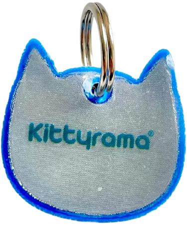 Kittyrama Reflective Cat Charm - Safety Cat Tag for High Visibility, Waterproof, Fits All Collars - Blue Ninja Style - Buy Online on GoSupps.com