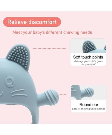 Komfy LilLove Food Grade Silicone Rabbit Teething Toy | BPA Free, Anti-Drop, Washable - Non Toxic (Complexion) - Buy Online on GoSupps.com