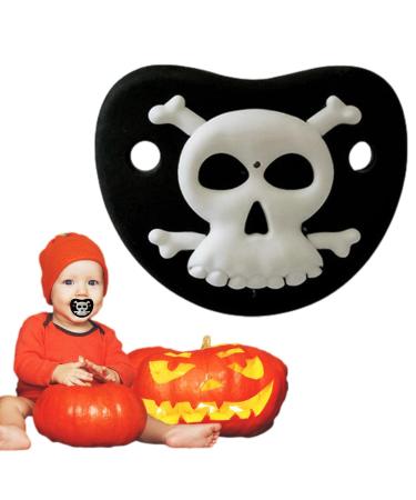 Bexdug Baby Pacifier - Funny Halloween Pumpkin Skull Vampire Teeth Soother for Babies | Perfect Halloween Decor - Buy Online on GoSupps.com