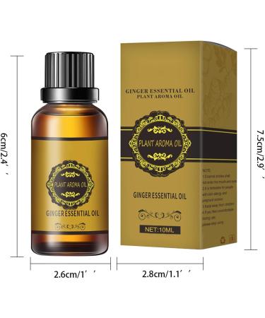 Lovilds Lymphatic Drainage Ginger Oil 10ml - Natural Weight Loss & Essential Oil for Detox & Wellness | International Shipping - Buy Online on GoSupps.com