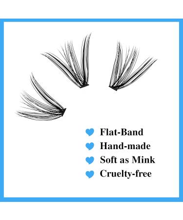 Lash Clusters Extensions - 40 Roots Individual 0.07 D Curl 13mm Faux Mink DIY Eyelash Extensions for Natural Look - Reusable - Buy Online on GoSupps.com