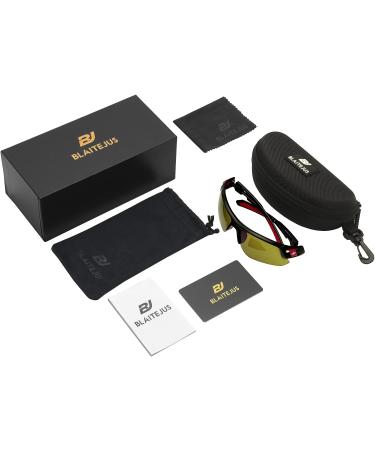 BLAITEJUS Golf Sunglasses | Semi-Rimless Sports Shades for Men Women | UV400 Protection - Buy Online on GoSupps.com
