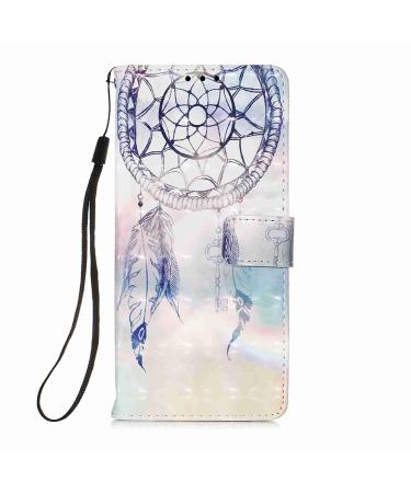 Compatible with Samsung Galaxy A03S Shell Mobile Phone Ball Shiny 3d Pattern PU Leather Bag Card Fox Card Case Wallet Case Cover For Samsung Galaxy A03S Campanula
