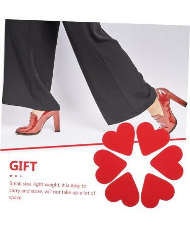 TENDYCOCO 9 Pairs Anti-Slip Shoe Sole Pads | Non-Slip Stickers for High Heels | Mute Sole Pads | Durable 6x6 cm Red Sole Patches - Buy Online on GoSupps.com