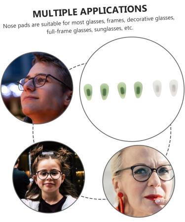 Buy 3 Pairs of Clear & Sunglasses with Imitated Jade Nose Support Slipproof & Transparent Glasses for Ultimate Comfort - Buy Online on GoSupps.com