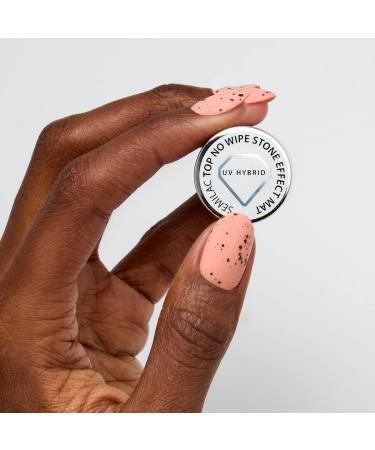 T12 Semilac Top Coat No Wipe Matte Stone Effect UV Gel Polish Salon Quality Manicure Effective Durable No Wipe Top Coat Gel Polish Tear-Resistant Easy to Apply 7 ml T12 Top Stone Effect Matt - Buy Online on GoSupps.com