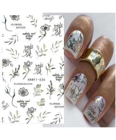 Blue Butterfly & Floral Nail Stickers - 6 Sheets - Buy Online on GoSupps.com