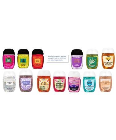 Bath and Body Works Anti-Bacterial Hand Gel 10-Pack PocketBac Sanitizers, Assorted Scents, 1 fl oz each