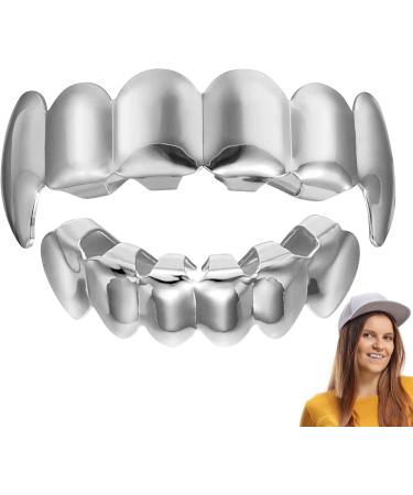 TOYANDONA Silver Plated Hip Hop Teeth Grill | Stylish Mouth Grills for Men & Women - Buy Online on GoSupps.com