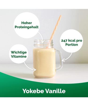 Yokebe Vanilla Start Package - Activated Food Diet Shake for Weight Loss | Gluten-Free Lactose-Free Vegetarian | 500g (12 Portions) - Buy Online on GoSupps.com