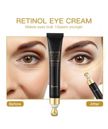 RAZONIX Retinol Eye Cream 20g - Dark Circle & Puffiness Reducer | Anti-Aging for Wrinkles & Fine Lines - Buy Online on GoSupps.com