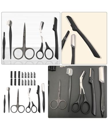 Frcolor Beauty Makeup & Eyebrow Tools Set | Women's Razor & Face Trimmer | 3-Piece Stainless Steel Hair Removal Device - Buy Online on GoSupps.com