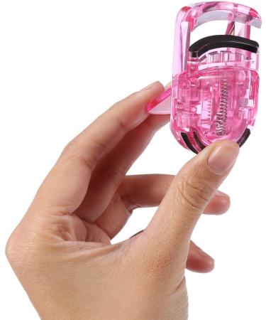 Mini Portable Eyelash Curler Clip - Natural Curling Tool for Stunning Lashes (Pink) - International Shipping Available - Buy Online on GoSupps.com
