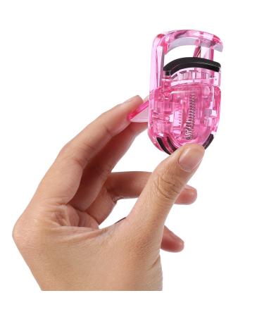 Mini Portable Pink Eyelash Curler - Rubber Clip for Perfect Curl | International Shipping - Buy Online on GoSupps.com