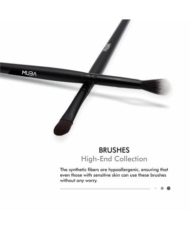 MUBA COSMETICS 18pcs Professional Makeup Brush Set - Face & Eye Brushes with Matte Tubby Storage - Ultra Soft Make Up Brushes for Foundation, Concealer & Eyeshadow - Buy Online on GoSupps.com